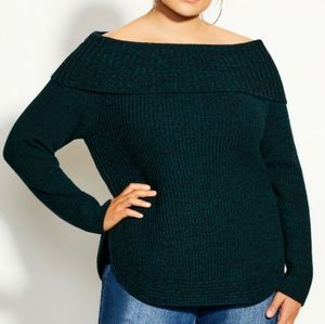 Scoop Me Up Sweater - jade